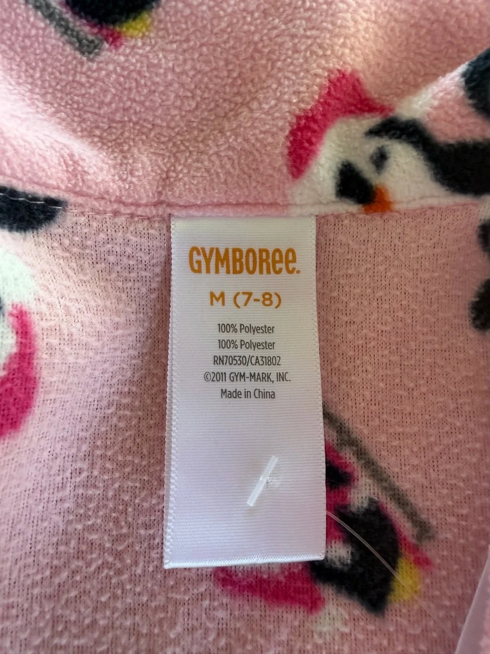 Gymboree Pink Penguin Fleece Pajama Set